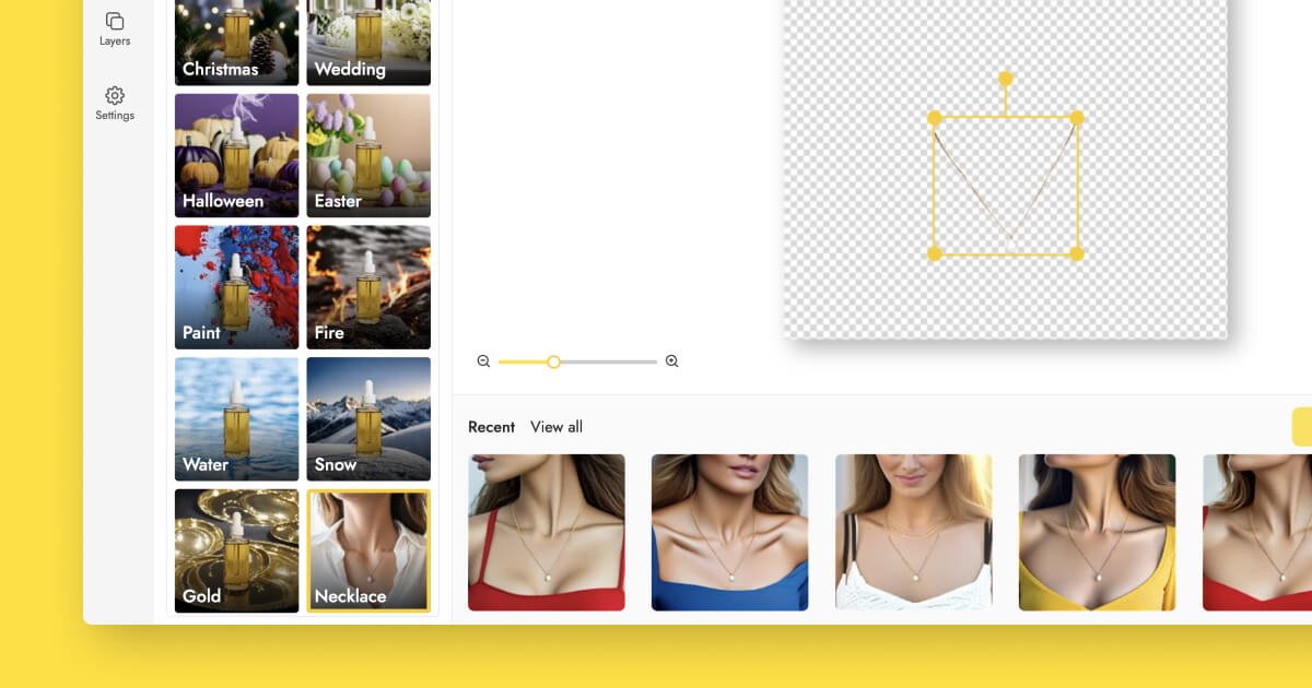 Free Necklace theme in Pebblely