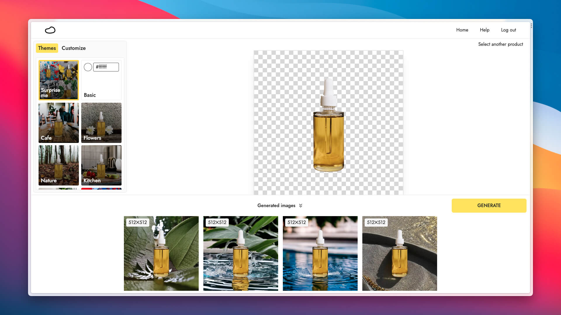 Pebblely screenshot