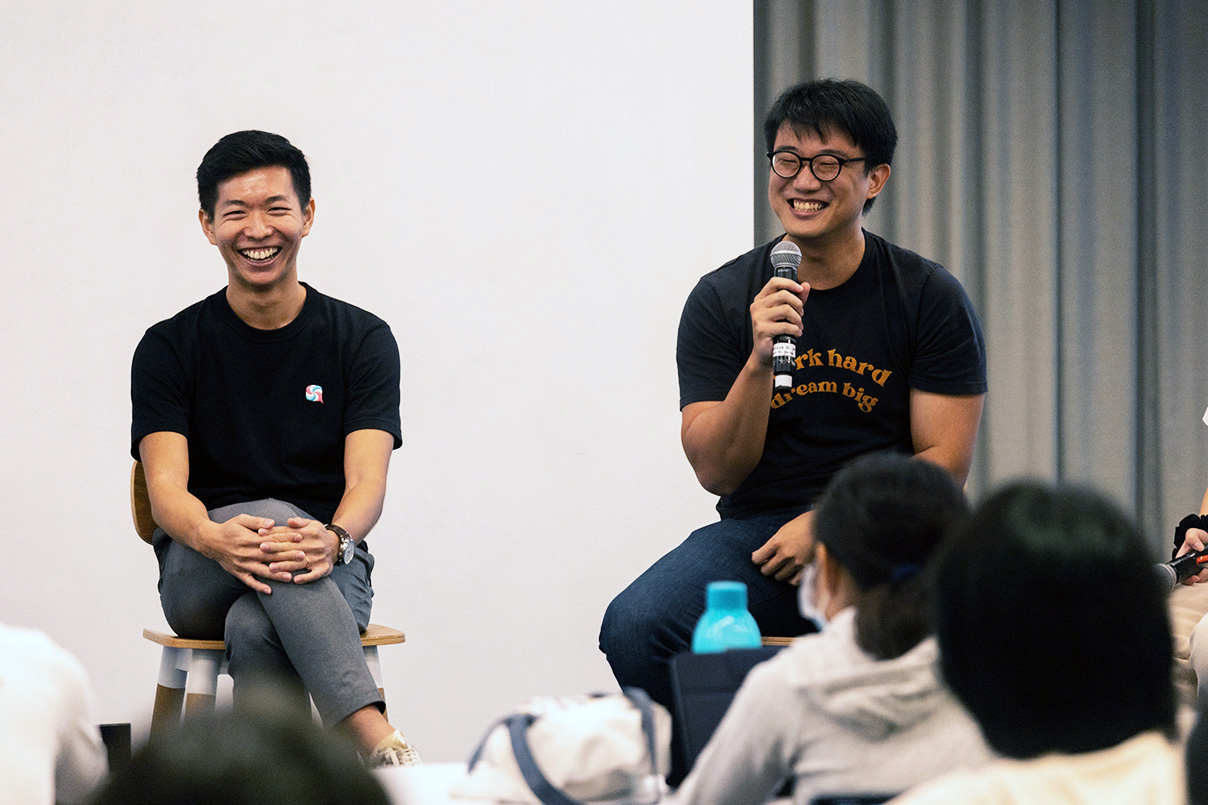 A photo of Swee Kiat and I