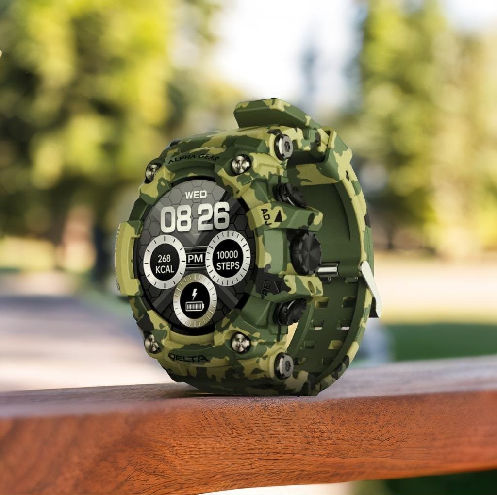 A product Standing on an empty park bench, greenery in the background, product photography, sunlight, shallow depth of field